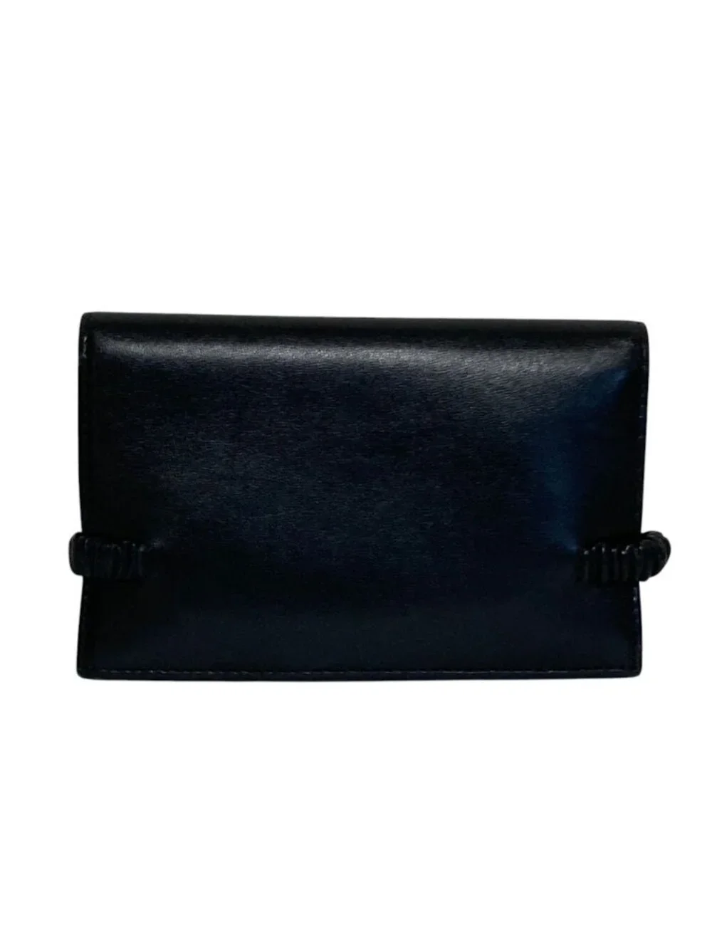 Miu Miu Leather Bifold Wallet with Band Black